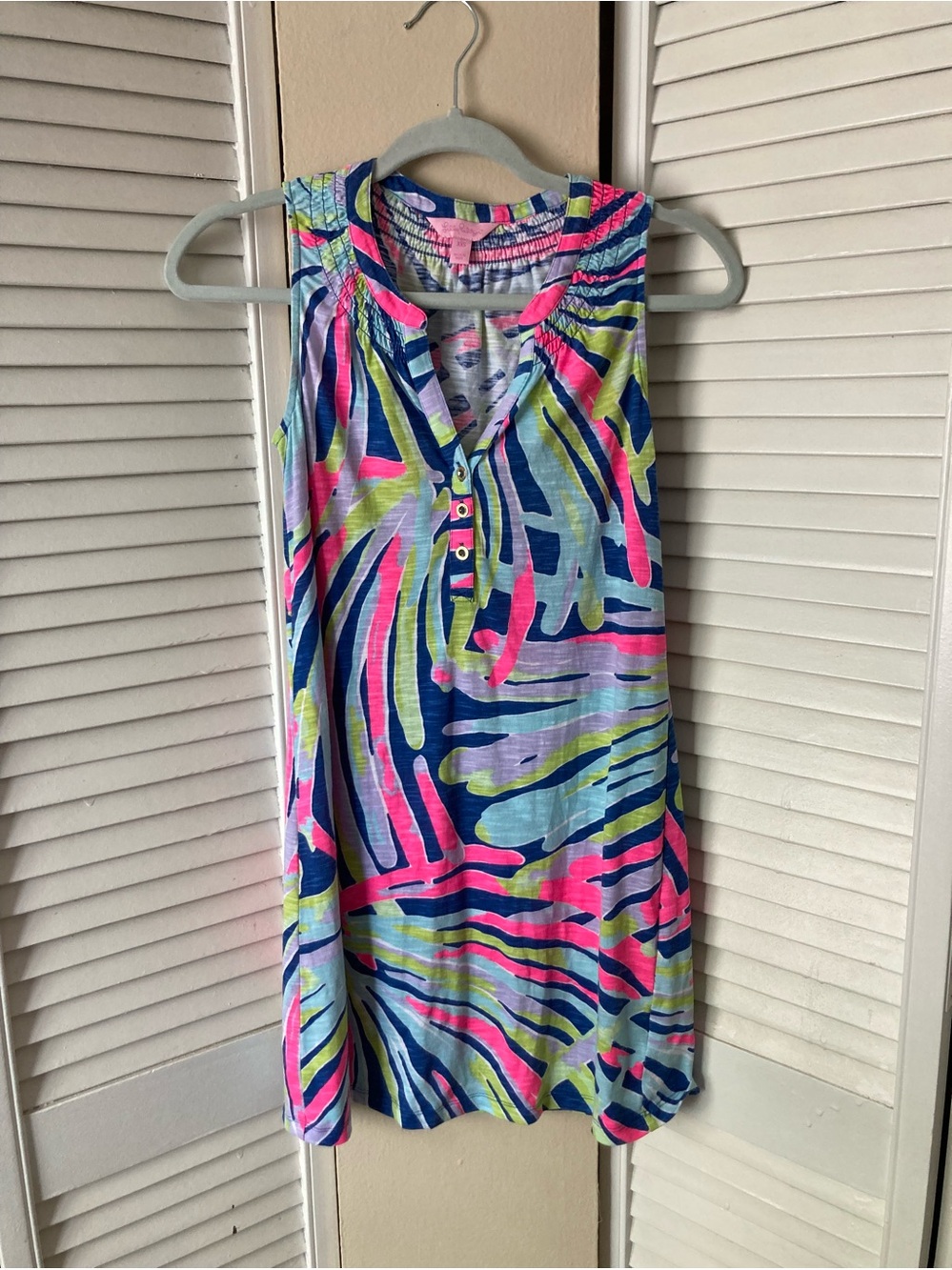 Lilly Pulitzer Blue and Pink Dress XXS